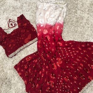 Indian Red Sari with Blouse